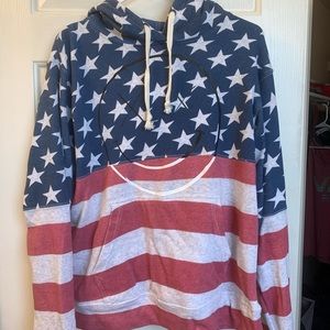 Salty Savage American Flag hoodie
